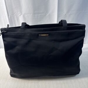 Nine West Black Nylon Tote Bag  For Organizational Use For Work Or Travel